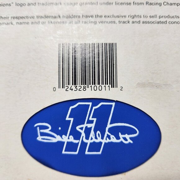 Vintage NASCAR Wallet Bill Elliott #11 Nascar 1992 Peachtree Playthings - Picture 5 of 7